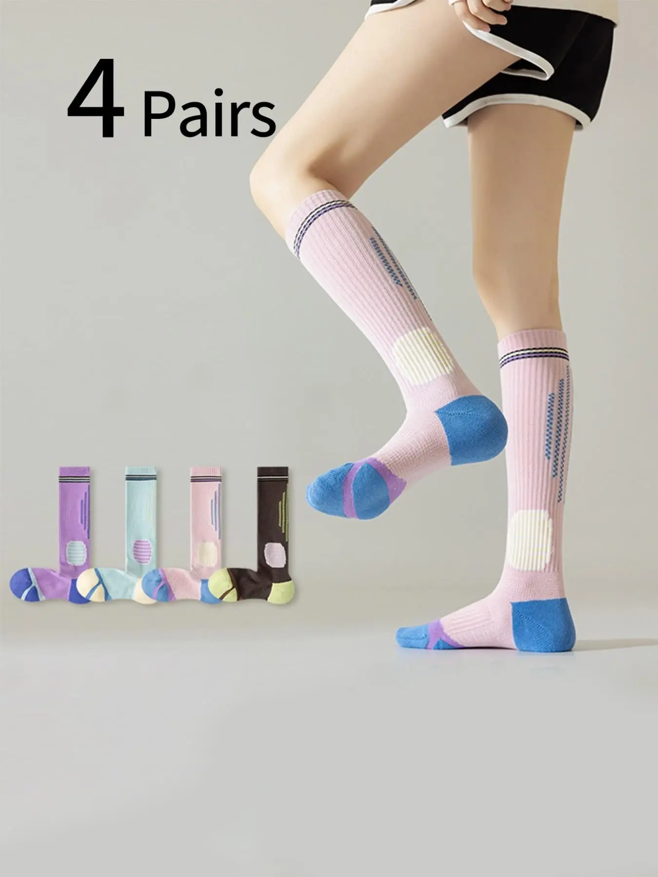Yoga & Fitness With Faye The Well Being Studio Abbots Langley - 4 pares de calcetines deportivos de
