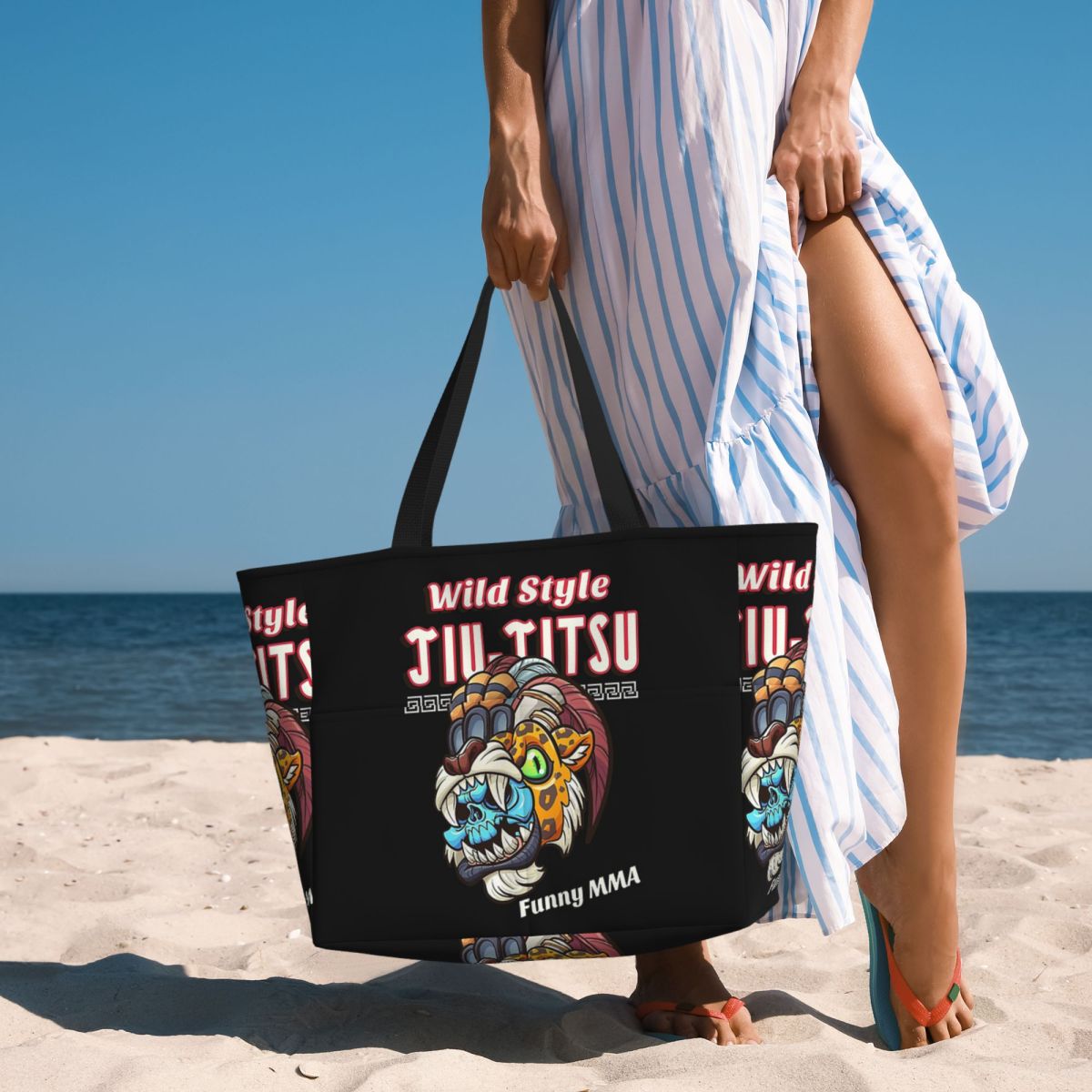 Yoga Fitness Jiu Jitsu - Jiu Jitsu-Bolso de mano de playa