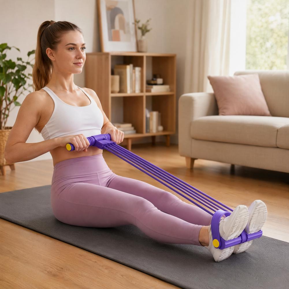 Banda de Resistencia de 10 Tub - Yoga Pedal Puller Fitness Equipment reseña y precio