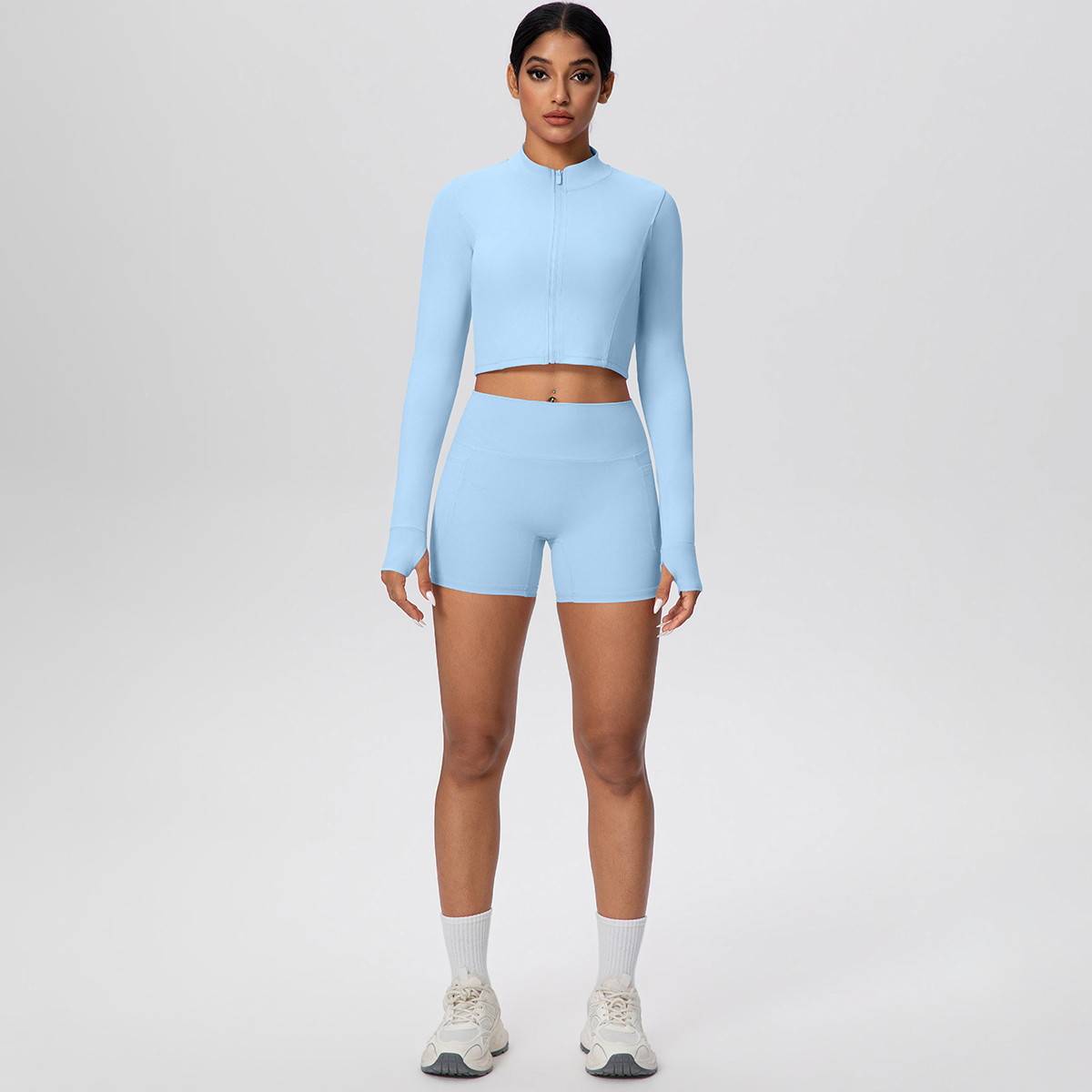 Conjunto de Yoga Hamidou de 2  - Yoga Fitness Logo Design reseña y precio