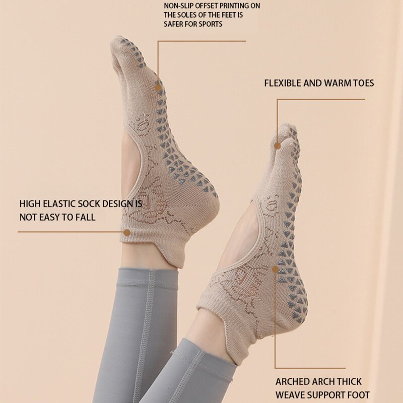 Calcetines antideslizantes con - Yoga Dance & Fitness Center Llc reseña y precio