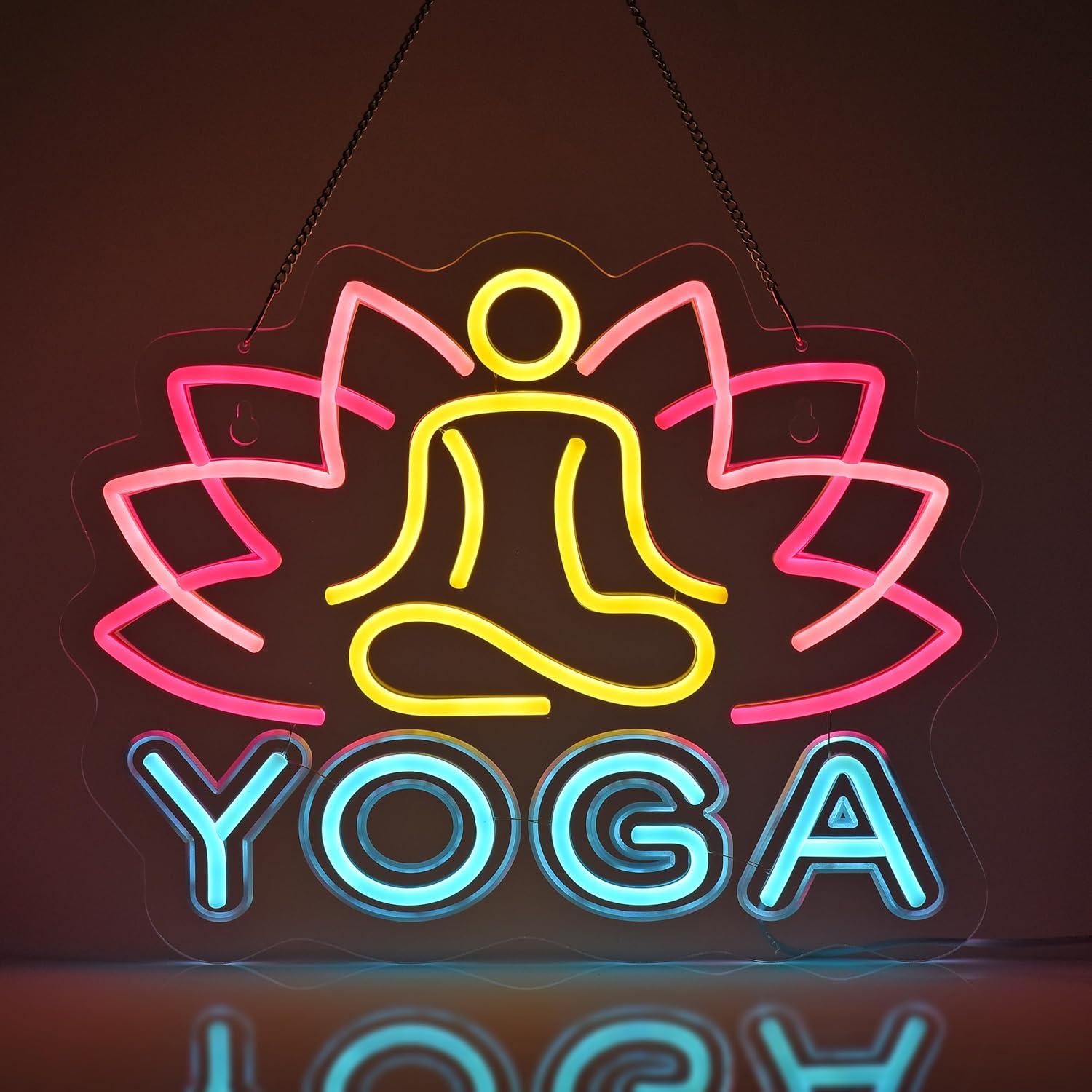 Letrero de Neón de Yoga, Luces - Yoga Fitness Room reseña y precio