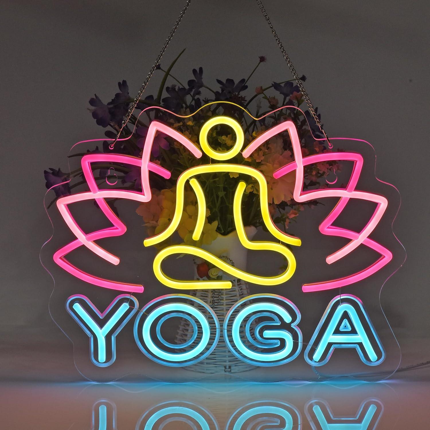 Letrero de Neón de Yoga, Luces - Yoga Fitness Room reseña y precio