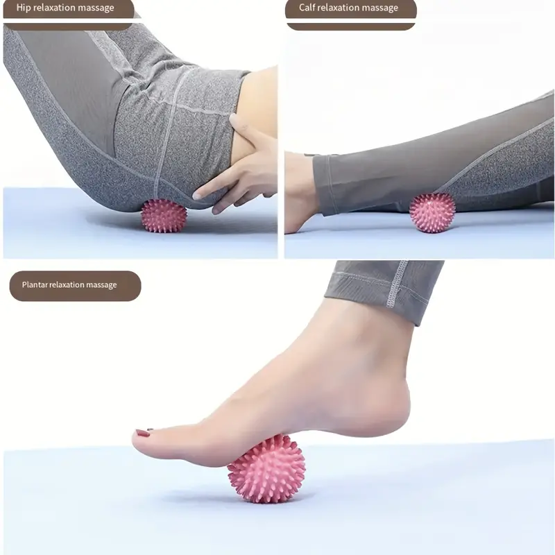 Bola de masaje de erizo, palo  - Yoga Fitness Ball reseña y precio