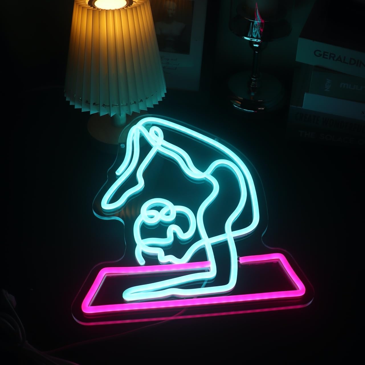 Letrero de Yoga de Neón, Luz L - Yoga Fitness Room reseña y precio